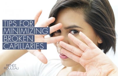 woman covering her face