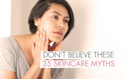 a woman's hands on her face