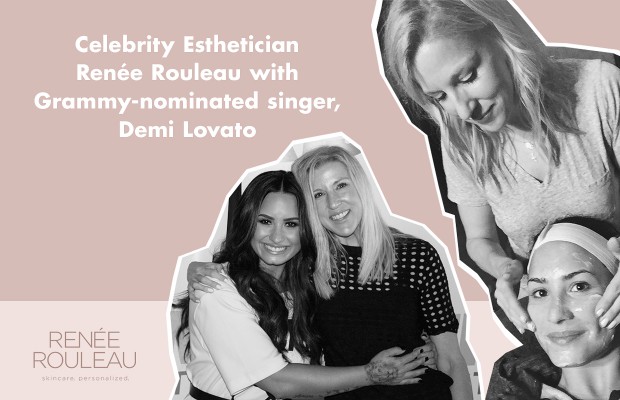 Renee Rouleau with Demi Lovato