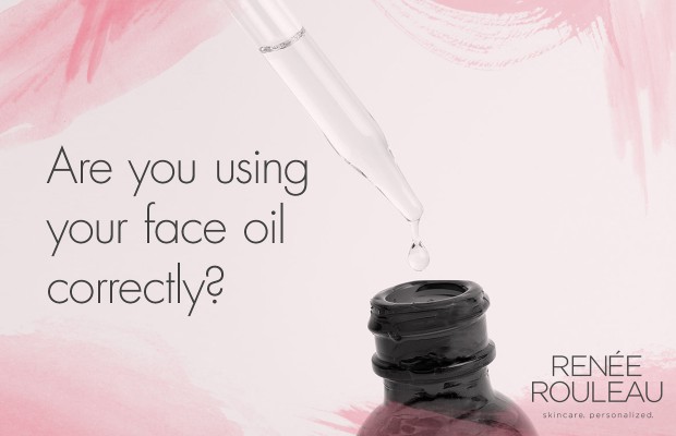 a bottle of face oil