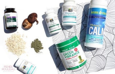 a collection of vitamins and supplements