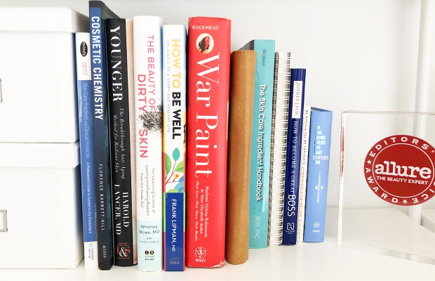 a bookshelf with books on it