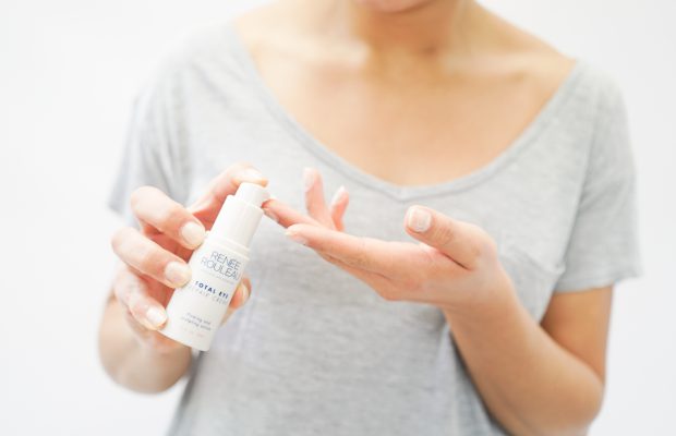 a woman pumping out Renee Rouleau's eye cream