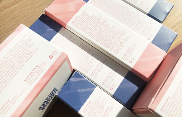 skin care products with their ingredients labels