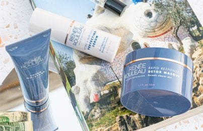 Renee Rouleau skincare products on a table