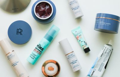collection of skin care products