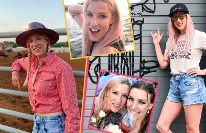 Multiple pictures of Renee Rouleau in various activities