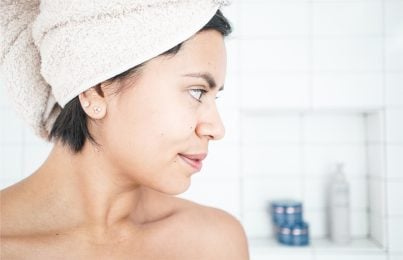 Woman in shower