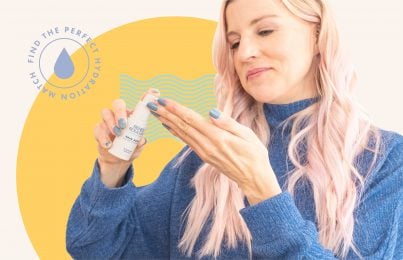 Renée Rouleau applying hydrating serum