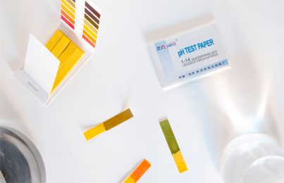 pH litmus strips used for skincare for maintaining the pH of the skin